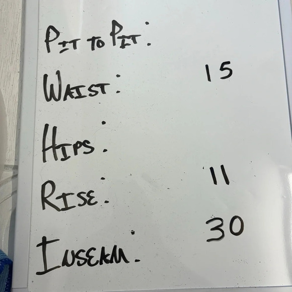 LL Bean wide leg cotton navy blue trouser pants side buckle cinch 8 - Picture 7 of 8